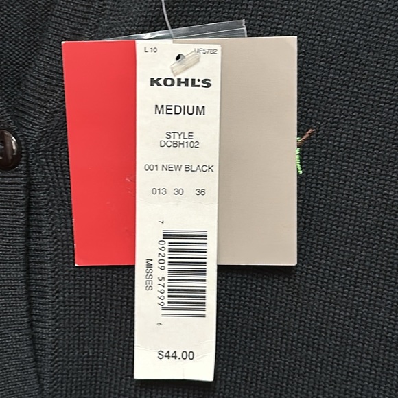 Croft and Barrow Cardinal Sweater size Medium NWT - Picture 4 of 8